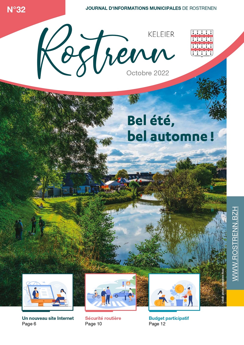 Couverture journal municipal de Rostrenen - juillet 2022