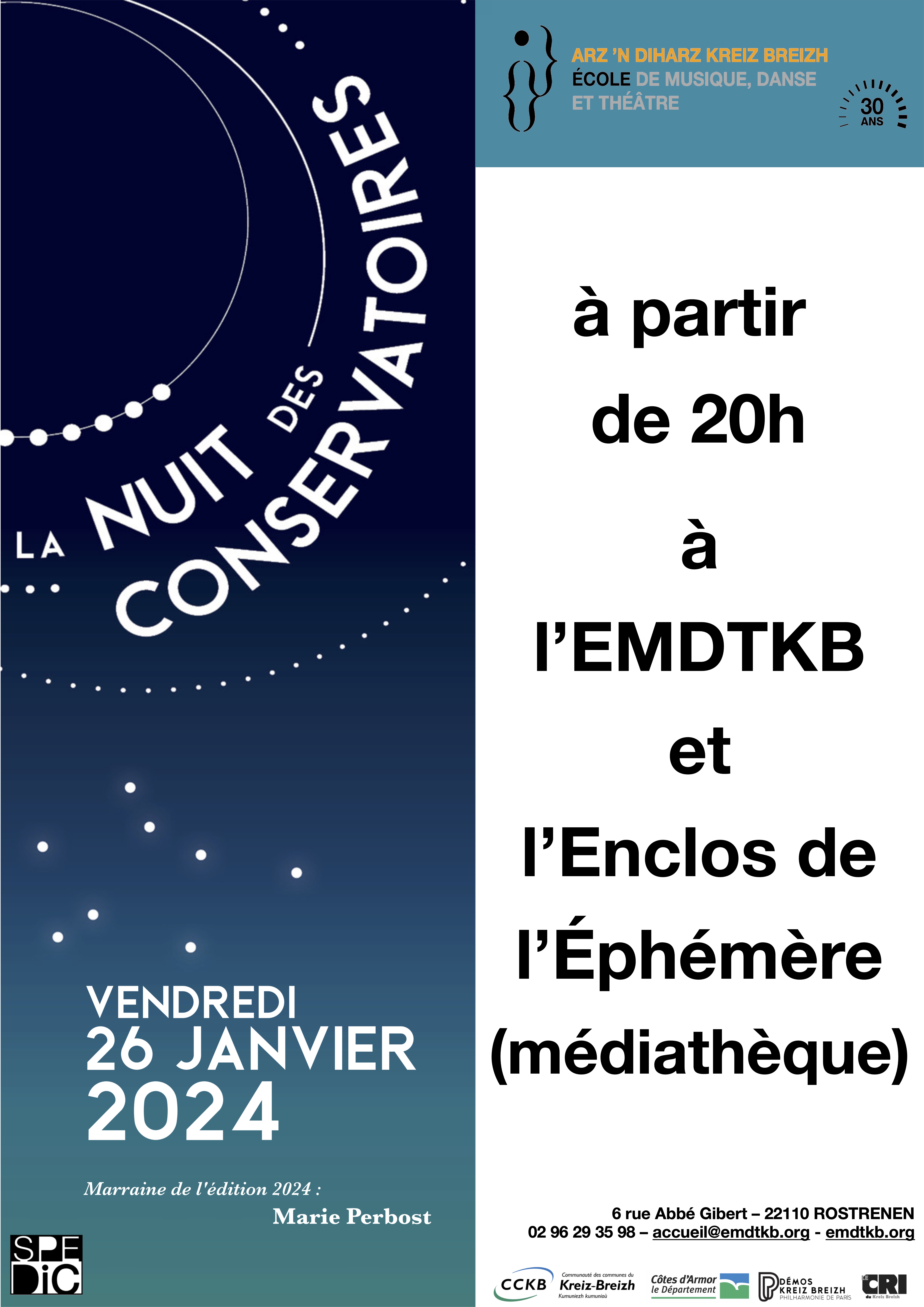 2024 01 26 Affiche Nuit des Conservatoire