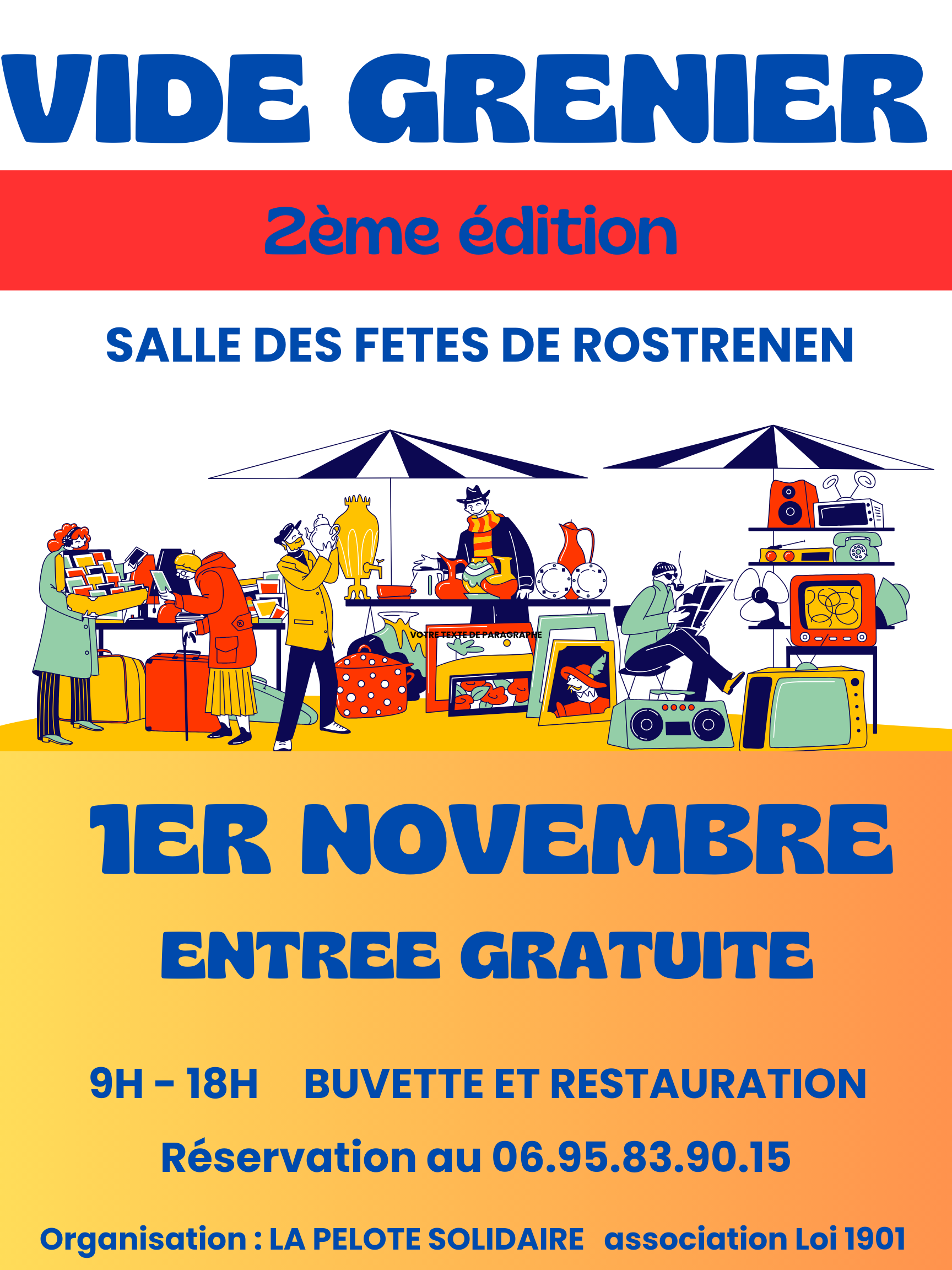 Affiche vide grenier nov 2024