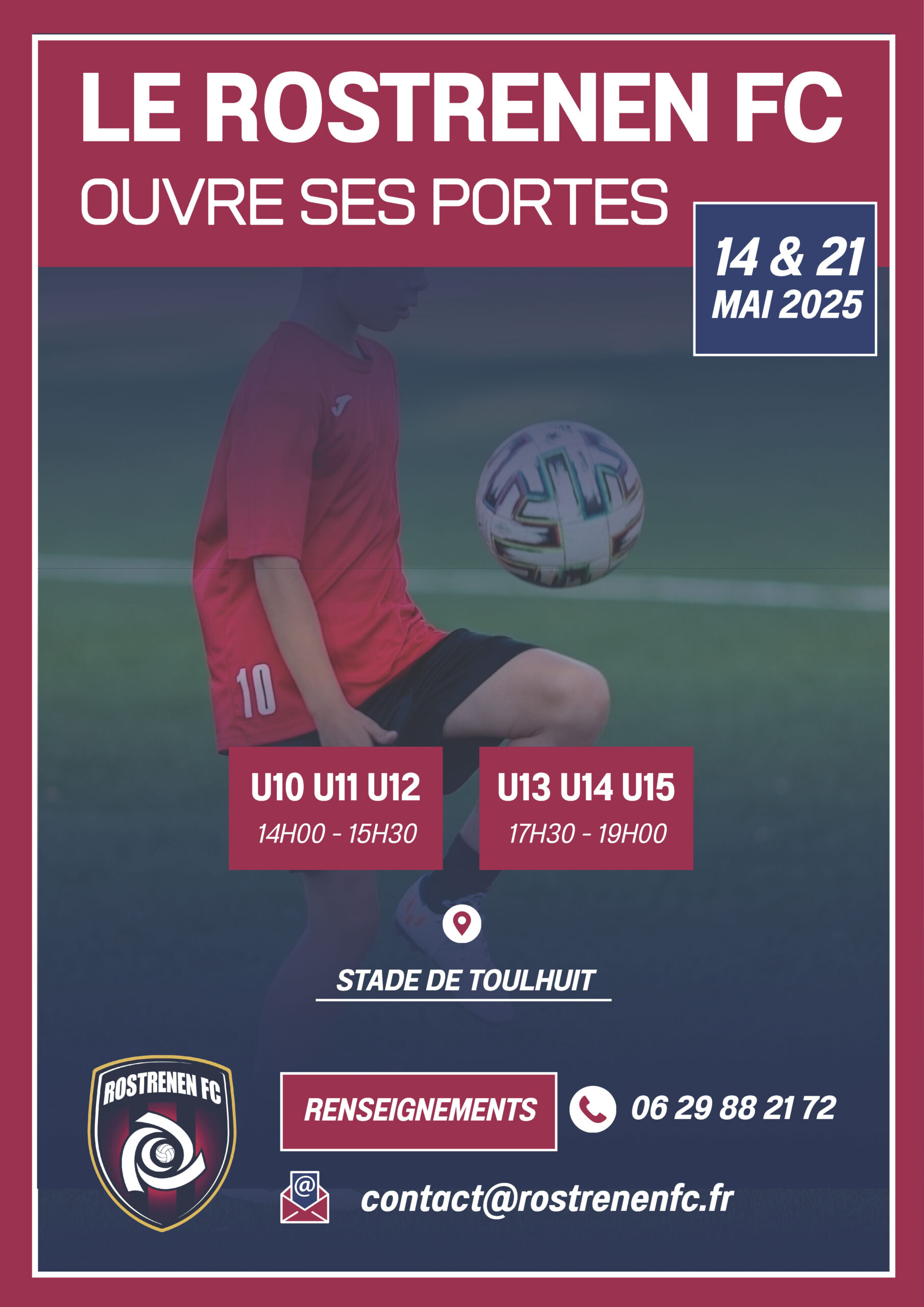LE ROSTRENEN FC OUVRE SES PORTES